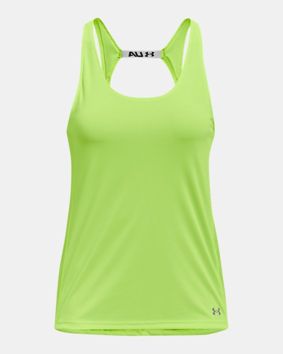 Women's UA Fly-By Tank, Green, pdpMainDesktop image number 4
